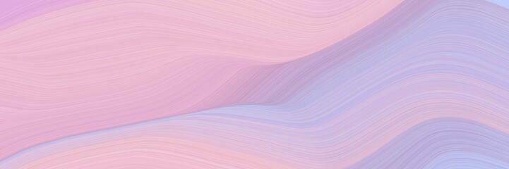 Poster - abstract artistic banner with thistle, lavender blue and light pastel purple colors. fluid curved flowing waves and curves for poster or canvas