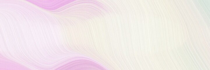 Poster - abstract moving header with linen, thistle and pastel pink colors. fluid curved lines with dynamic flowing waves and curves for poster or canvas