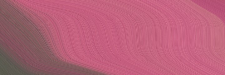 Poster - abstract decorative banner design with mulberry , dim gray and pastel brown colors. fluid curved lines with dynamic flowing waves and curves for poster or canvas