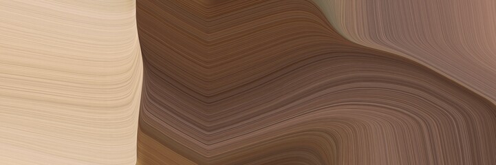Poster - abstract flowing header design with old mauve, tan and gray gray colors. fluid curved lines with dynamic flowing waves and curves for poster or canvas