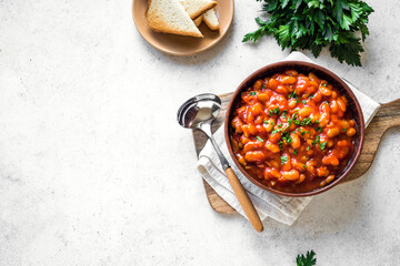 Canvas Print - Cannellini beans ragout