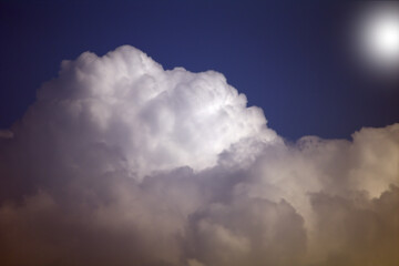 Wall Mural - blue sky with clouds,sun, storm, weather, light, heaven, cloudscape,day, atmosphere, air,white, cloudy,