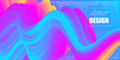 © nonikastar - Colorful abstract background with futuristic gradient waves. Trendy illustration for business poster, web banner, landing page or cover