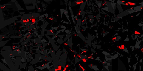 Wall Mural - Abstract Dark Black Pattern Vector Illustration Geometric Background Art