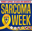 © Penwin - Tissues Icons over Yellow Ribbon for British Sarcoma Week, Vector Illustration