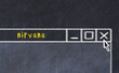 © iushakovsky - Chalk drawig of browser window with inscription nirvana