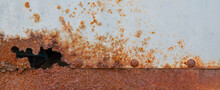 Rusted Metal Texture, Rust And Oxidized Metal Background. Old Metal Iron Panel. Aged,senile,Live In Age,metal Texture Background.