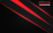 Abstract futuristic black and red esport gaming background with modern shapes. Vector design template technology concept can use element game banner, sport poster, cyber wallpaper, web, advertising