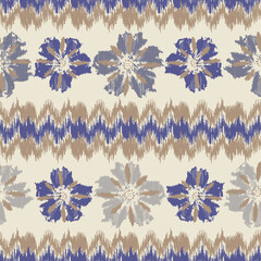 Poster - Abstract flower seamless pattern background
