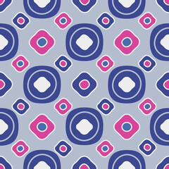 Aufkleber - Seamless abstract pattern with the image of oval geometric shapes
