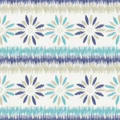 Poster - Abstract flower seamless pattern background
