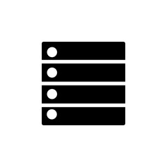 Poster - database icon. application icon. perfect for website, application, interface, logo, background and presentation template. icon design line style