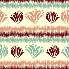Poster - Abstract flower seamless pattern background
