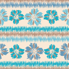 Poster - Abstract flower seamless pattern background
