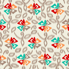 Poster - Abstract flower seamless pattern background
