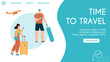 © dmitrymoi - Vector banner illustration of time to travel