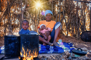 outdoor african kitchen