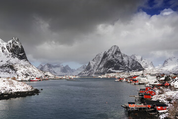 Poster - Reine Resort in Lofoten Archipelago, Norway, Europe