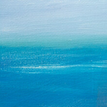 Blue Ocean On Canvas
