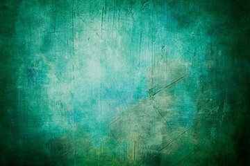 blue grunge background or texture with dark vignette borders and spotlight