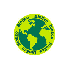 Wall Mural - Bio Eco natural logo. Vector illustration