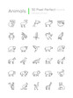 Animals pixel perfect linear icons set. Different wildlife, diverse fauna customizable thin line contour symbols. Flying, land and sea creatures. Isolated vector outline illustrations. Editable stroke