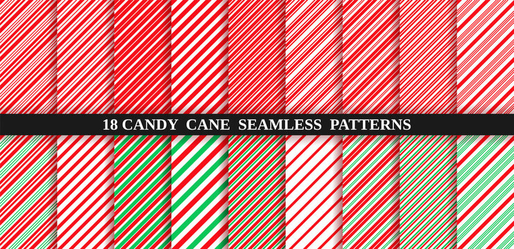candy cane stripe seamless pattern. vector. christmas candycane background red and green. wrapping p