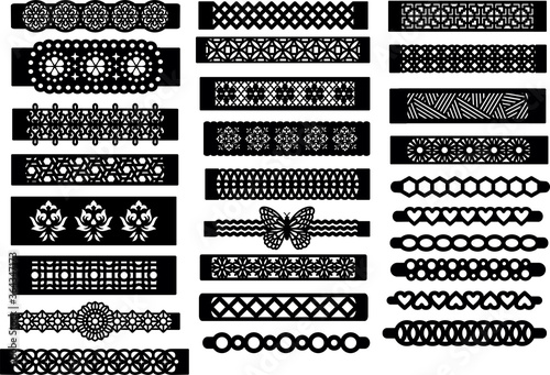Fotomural Patterned Bracelet Template Jewelry Making