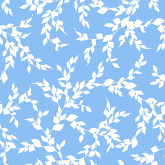 Wall Mural - Seamless pattern of a leaf designed simply,