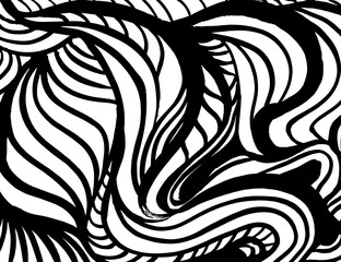 White and black vector. Grunge background. Abstract brush pattern.