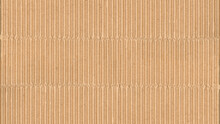 Corrugated Cardboard Texture. Blank Empty Cardboard With Ridges And Folded Creases. Recycled Material Background.