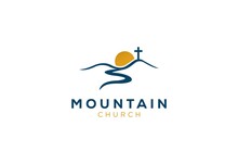 Church Logo Designs Mountain With Sun