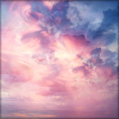 Wall Mural - heavenly clouds background / abstract beautiful background of bright clouds in the sky