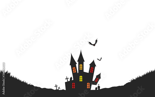 背景素材 ハロウィンの古城のシルエット ベクターイラスト Stock Vector Adobe Stock 背景素材 ハロウィンの古城のシルエット ベクターイラスト Stock Vector Adobe Stock