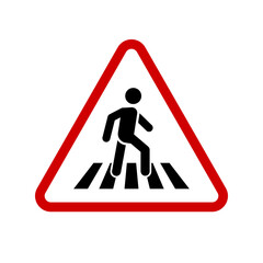 human walk crosswalk icon. vector