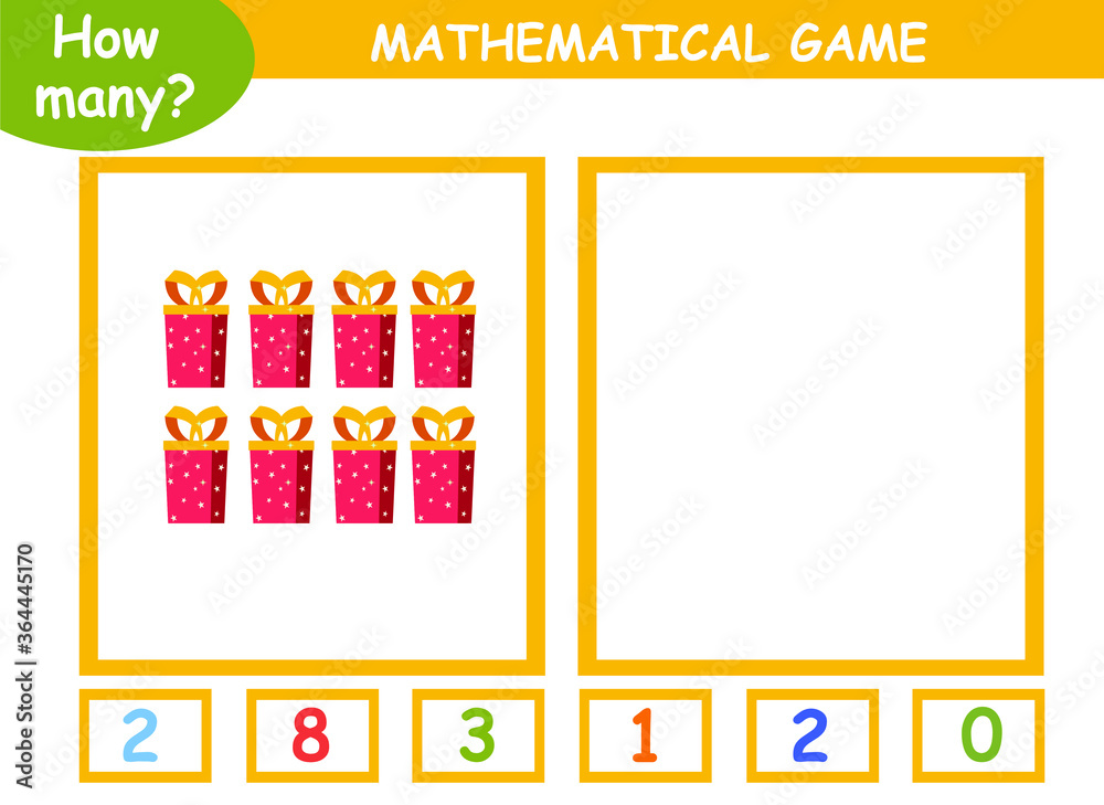 worksheet . Mathematics task. How many objects. Learning mathematics ...