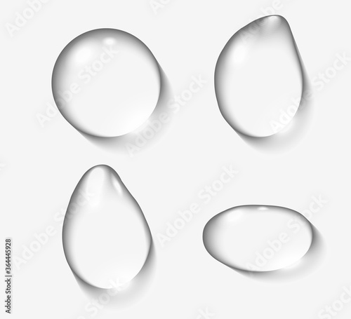Fotografía Mockup realistic Water drops isolated on transparent background