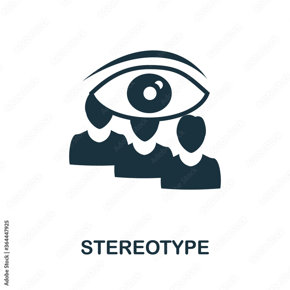 Streotypes Icon Stereotype icon. Simple element from business management collection ...