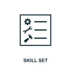 Skill Set icon. Simple element from business management collection. Creative Skill Set icon for web design, templates, infographics and more