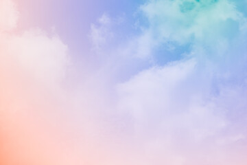 Wall Mural - cloud background with a pastel colour