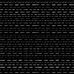 Poster - Seamless Texture of Horizontal lines, vector pattern of digital waves, white stripes on black background, texture design template