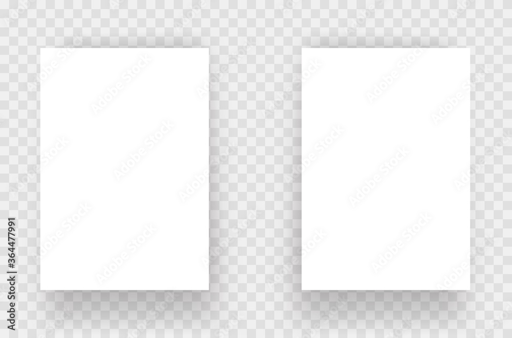 A4 paper vector isolated mockup Stock Vector | Adobe Stock