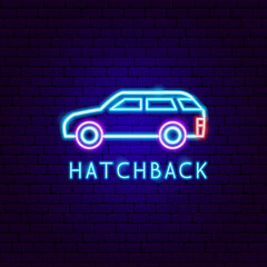 Canvas Print - Hatchback Neon Label