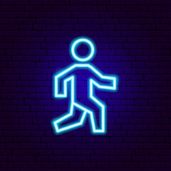 Sticker - Pedestrian Neon Sign