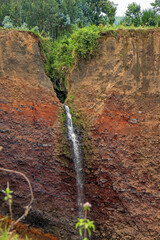 Wall Mural - Massive landslide site in Rwanda