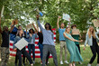 © Roman - protest concerning marijuana, cannabis legalization in the streets. happy american activists with posters during manifestation