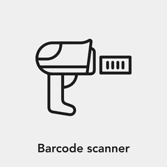 Fototapete - barcode scanner icon vector sign symbol
