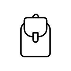 Poster - Backpack icon. Simple line, outline vector elements of hipster style icons for ui and ux, website or mobile application