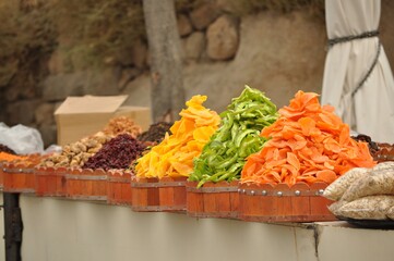 food, healthy, carrot, vegetable, meal, orange, salad, rice, vegetarian, diet, dish, red, market, green, delicious, flower, white, fresh, plate, dry, ingredient, cuisine, cooking, dried, fruit