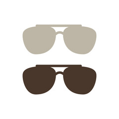 Poster - Glasses icon. Simple color vector elements of hipster style icons for ui and ux, website or mobile application